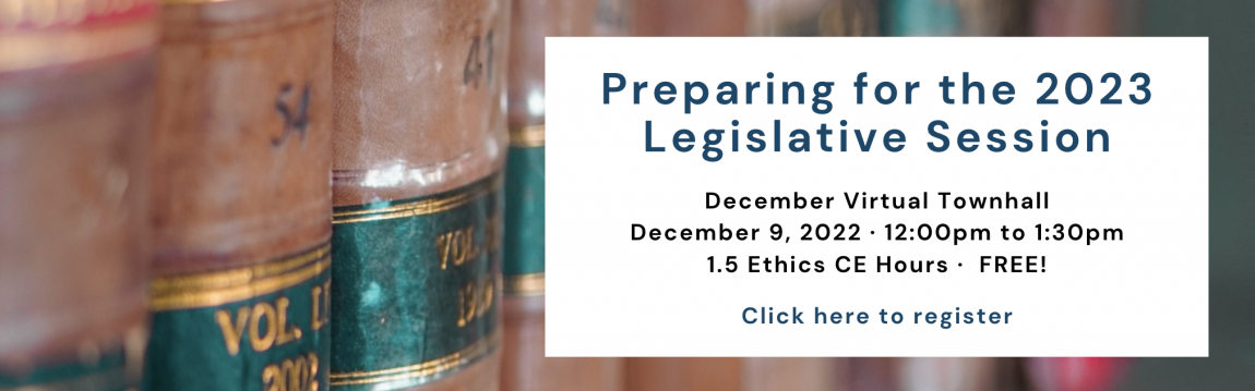 December Legislative Townhall - December 09, 2022